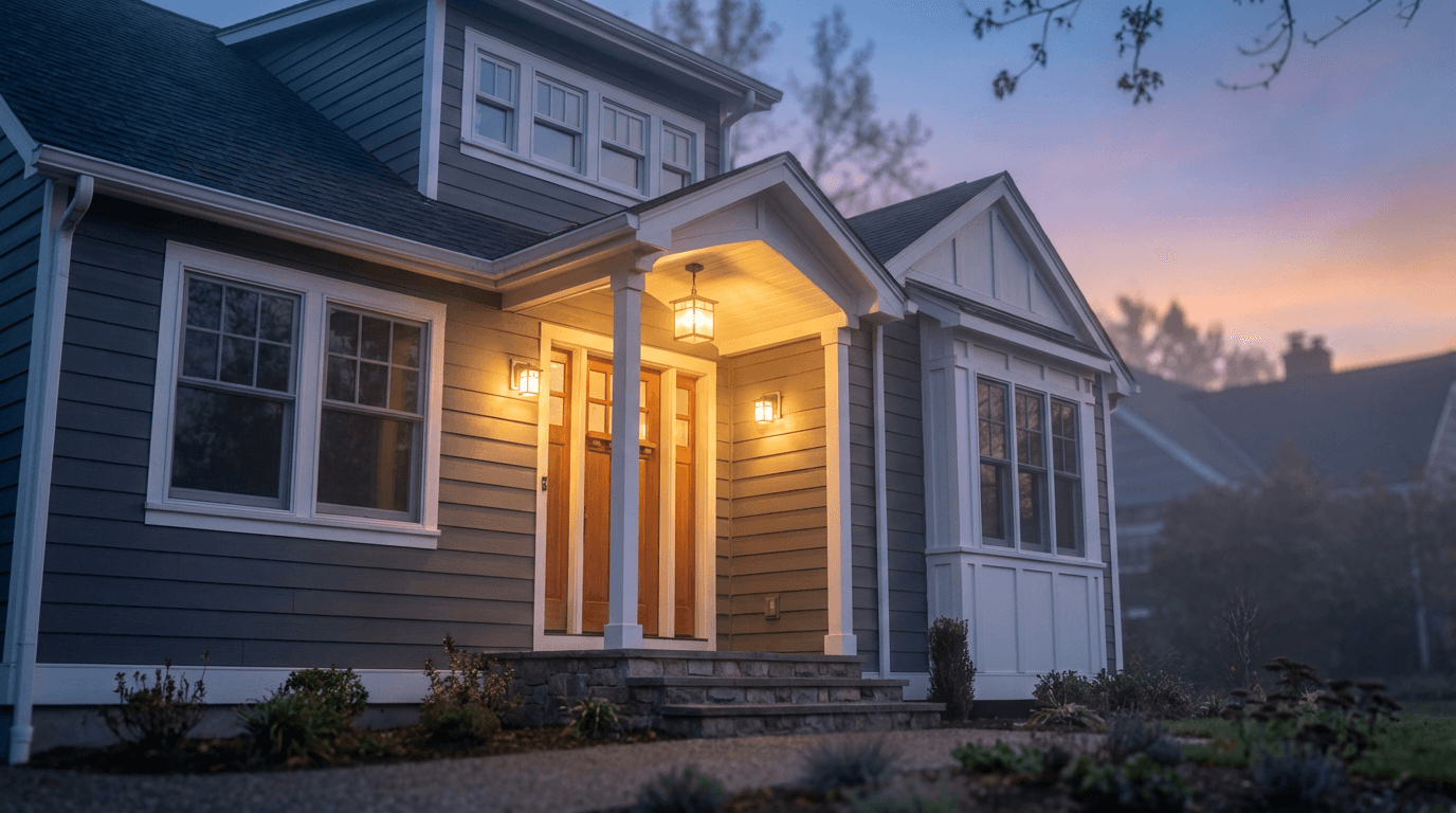 House exterior with a fresh coat of quality paint